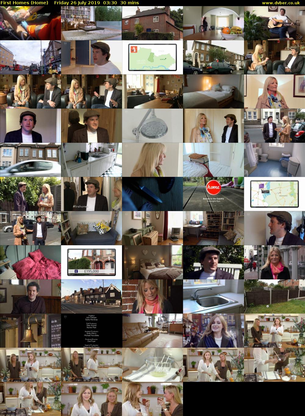 First Homes (Home) Friday 26 July 2019 03:30 - 04:00