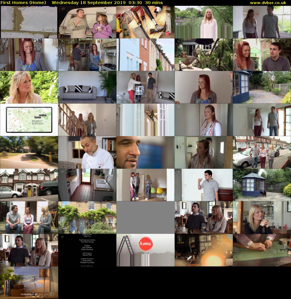 First Homes (Home) Wednesday 18 September 2019 03:30 - 04:00