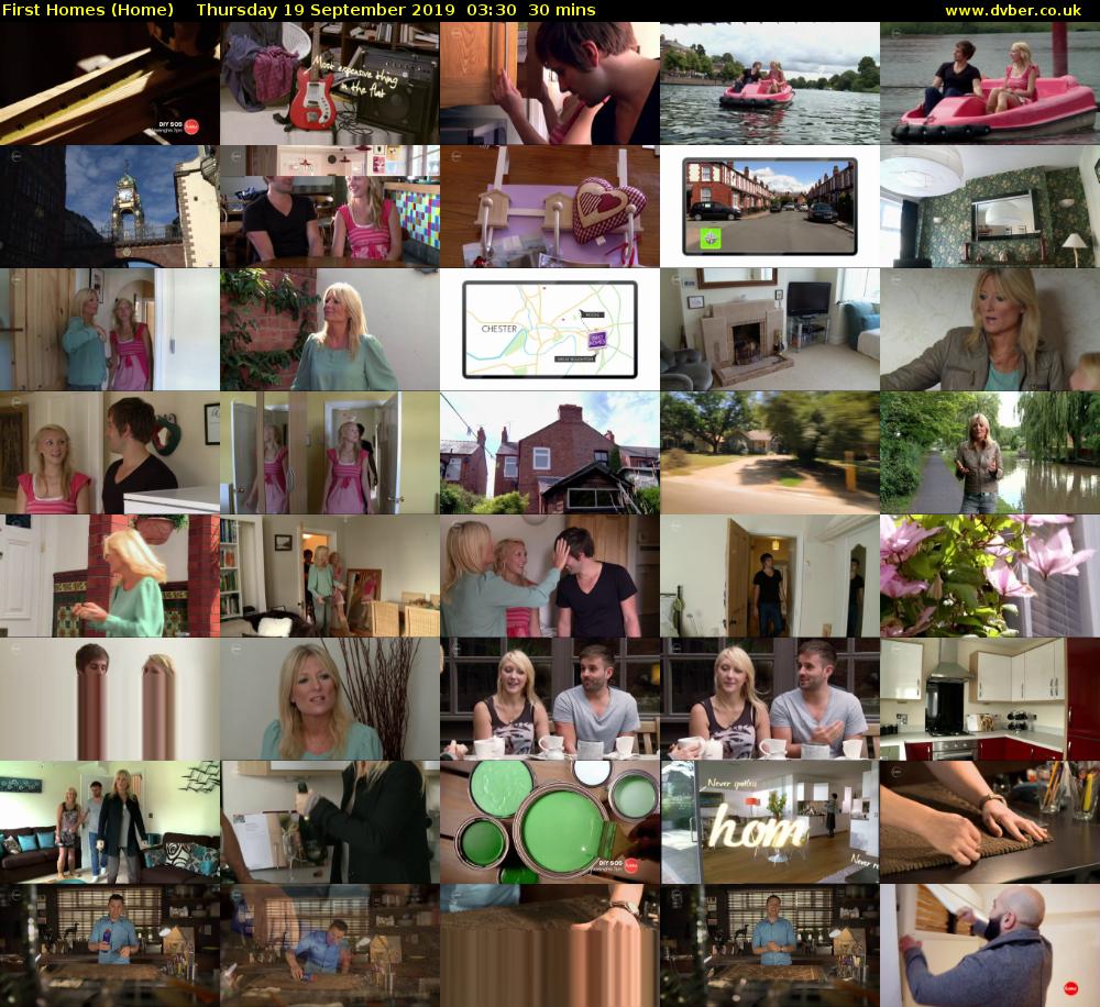 First Homes (Home) Thursday 19 September 2019 03:30 - 04:00