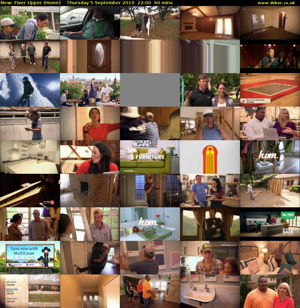 Fixer Upper (Home) Thursday 5 September 2019 22:00 - 23:00