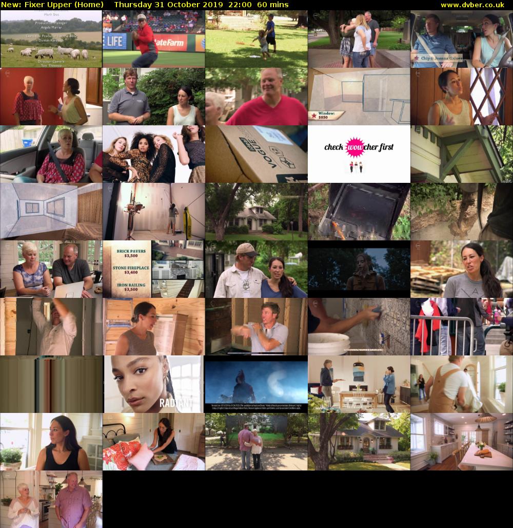 Fixer Upper (Home) Thursday 31 October 2019 22:00 - 23:00