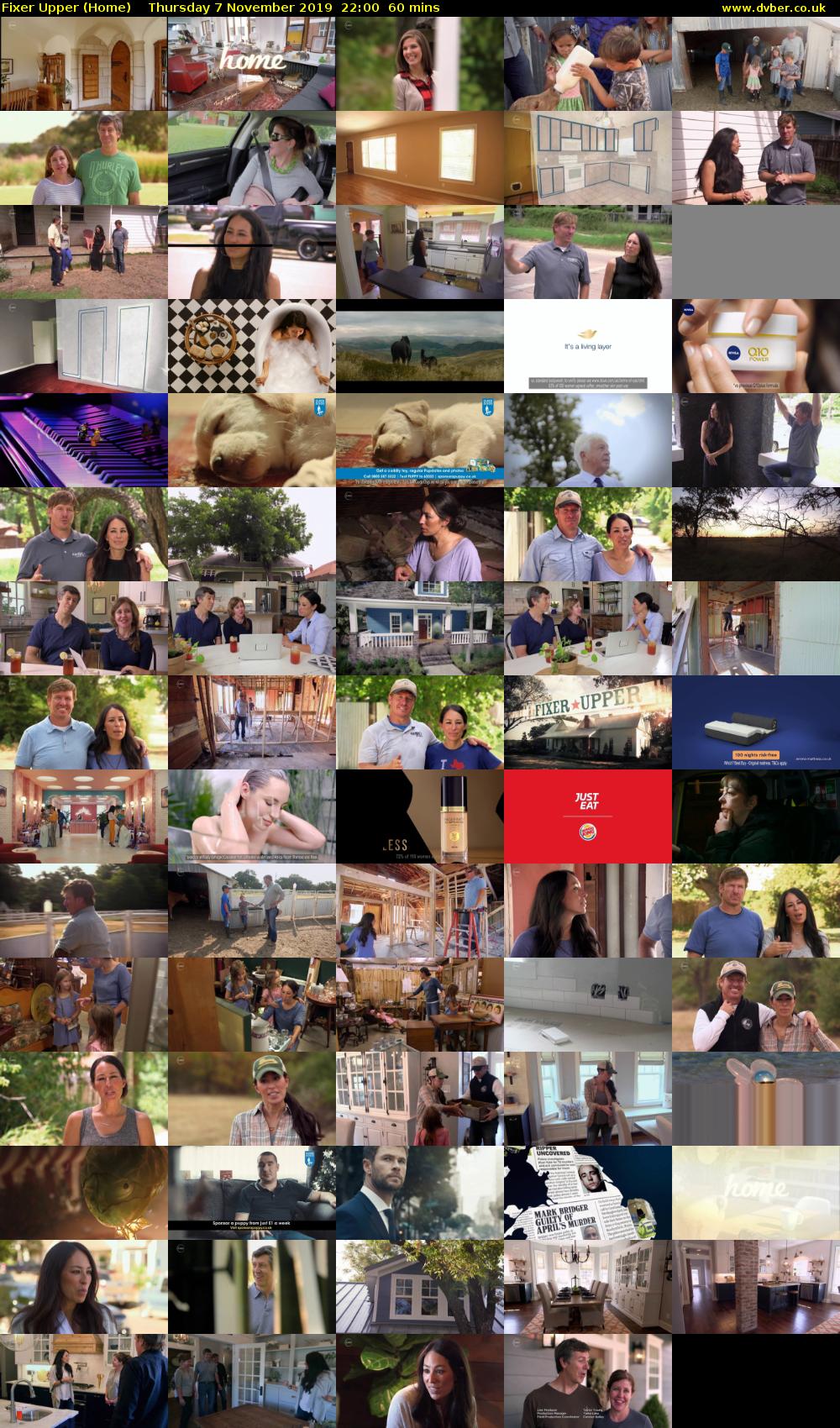 Fixer Upper (Home) Thursday 7 November 2019 22:00 - 23:00