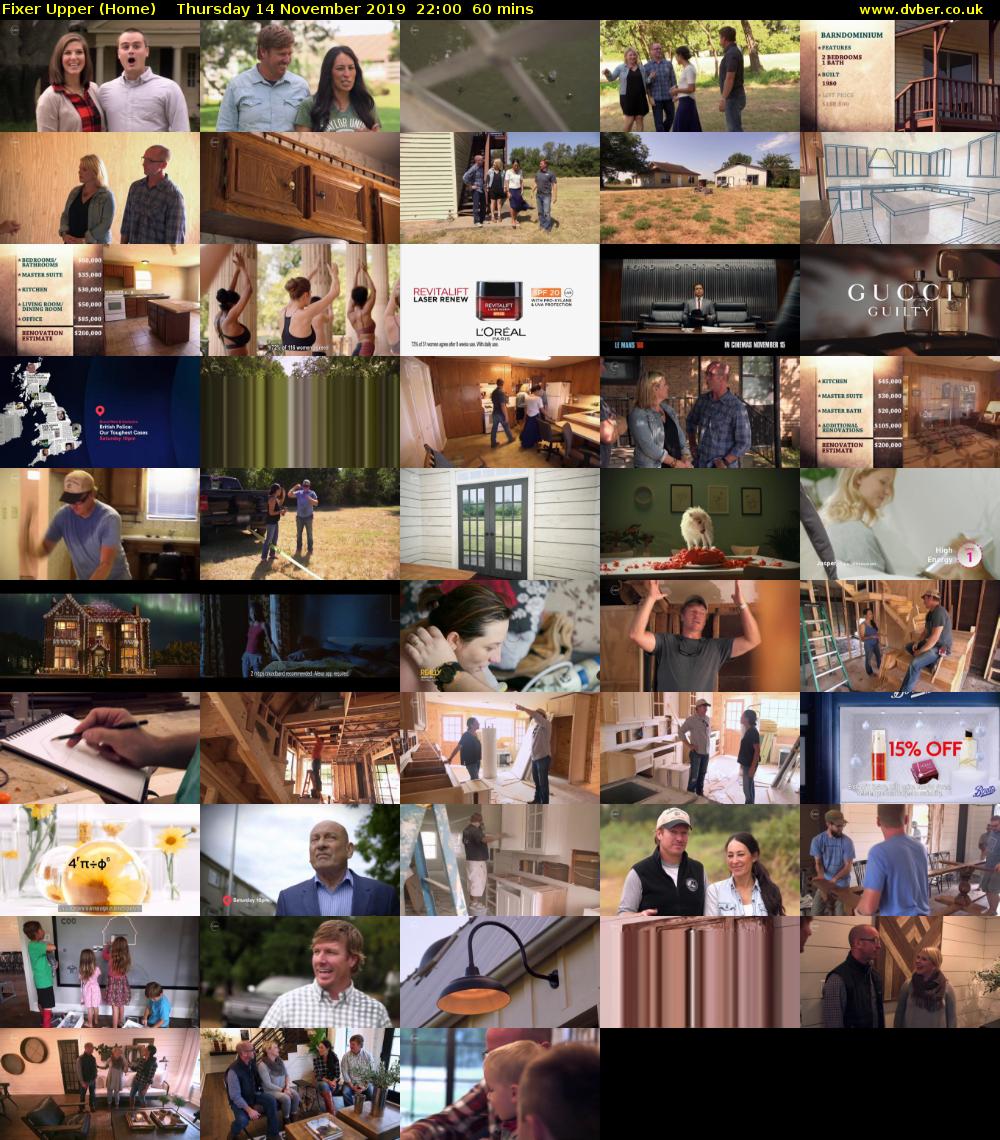 Fixer Upper (Home) Thursday 14 November 2019 22:00 - 23:00