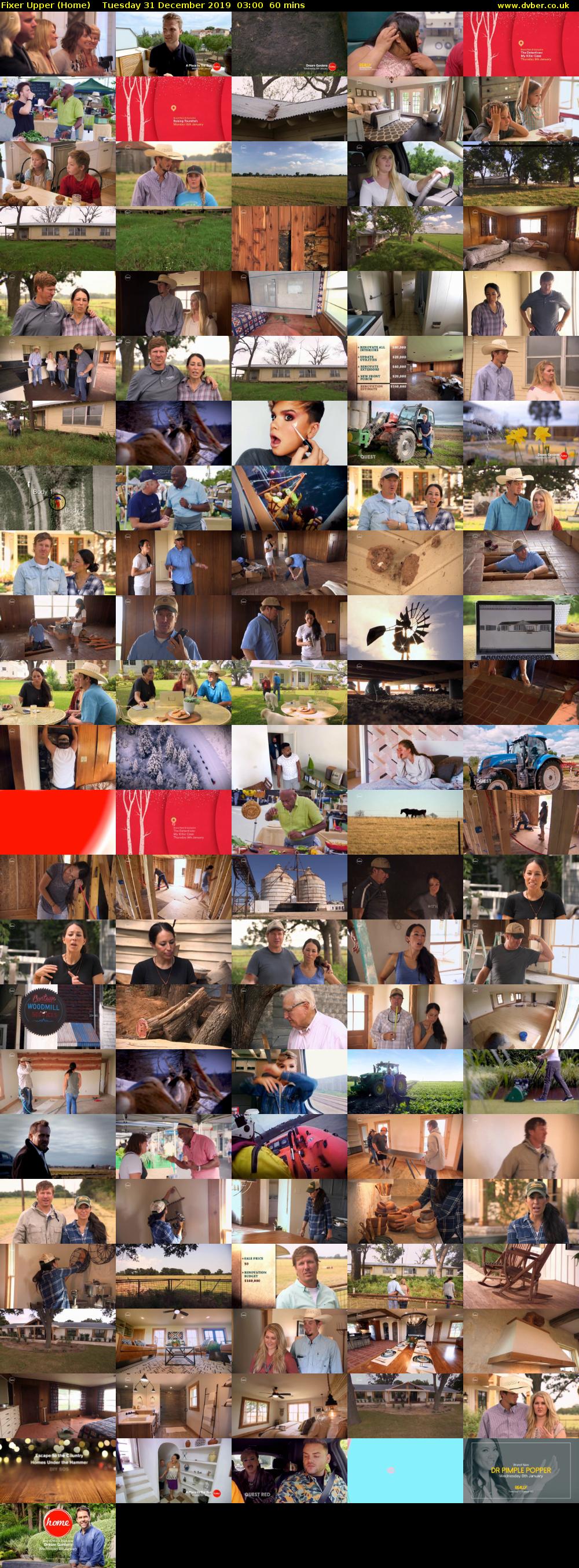 Fixer Upper (Home) Tuesday 31 December 2019 03:00 - 04:00