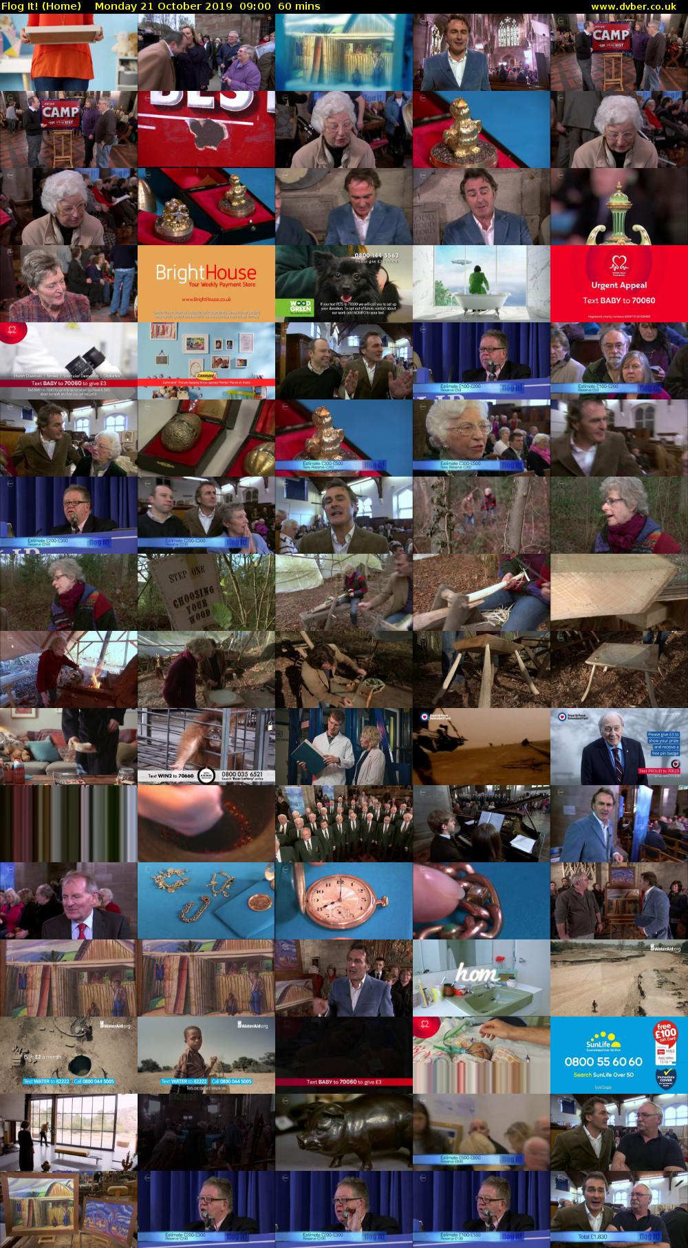 Flog It! (Home) Monday 21 October 2019 09:00 - 10:00