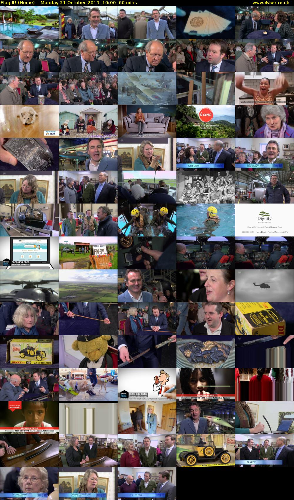 Flog It! (Home) Monday 21 October 2019 10:00 - 11:00