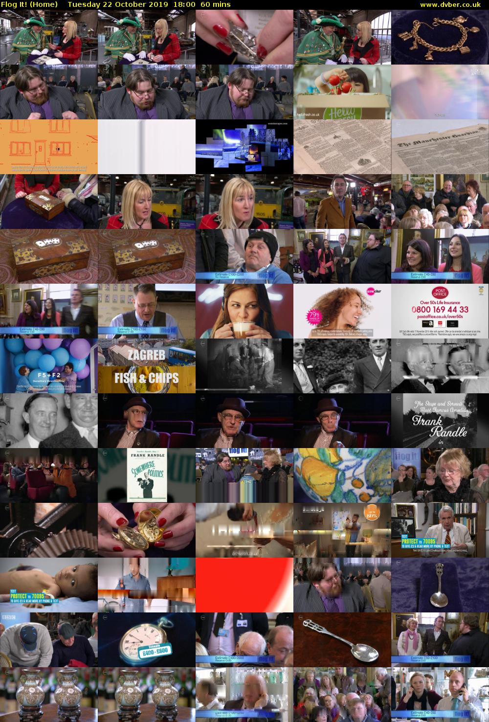 Flog It! (Home) Tuesday 22 October 2019 18:00 - 19:00