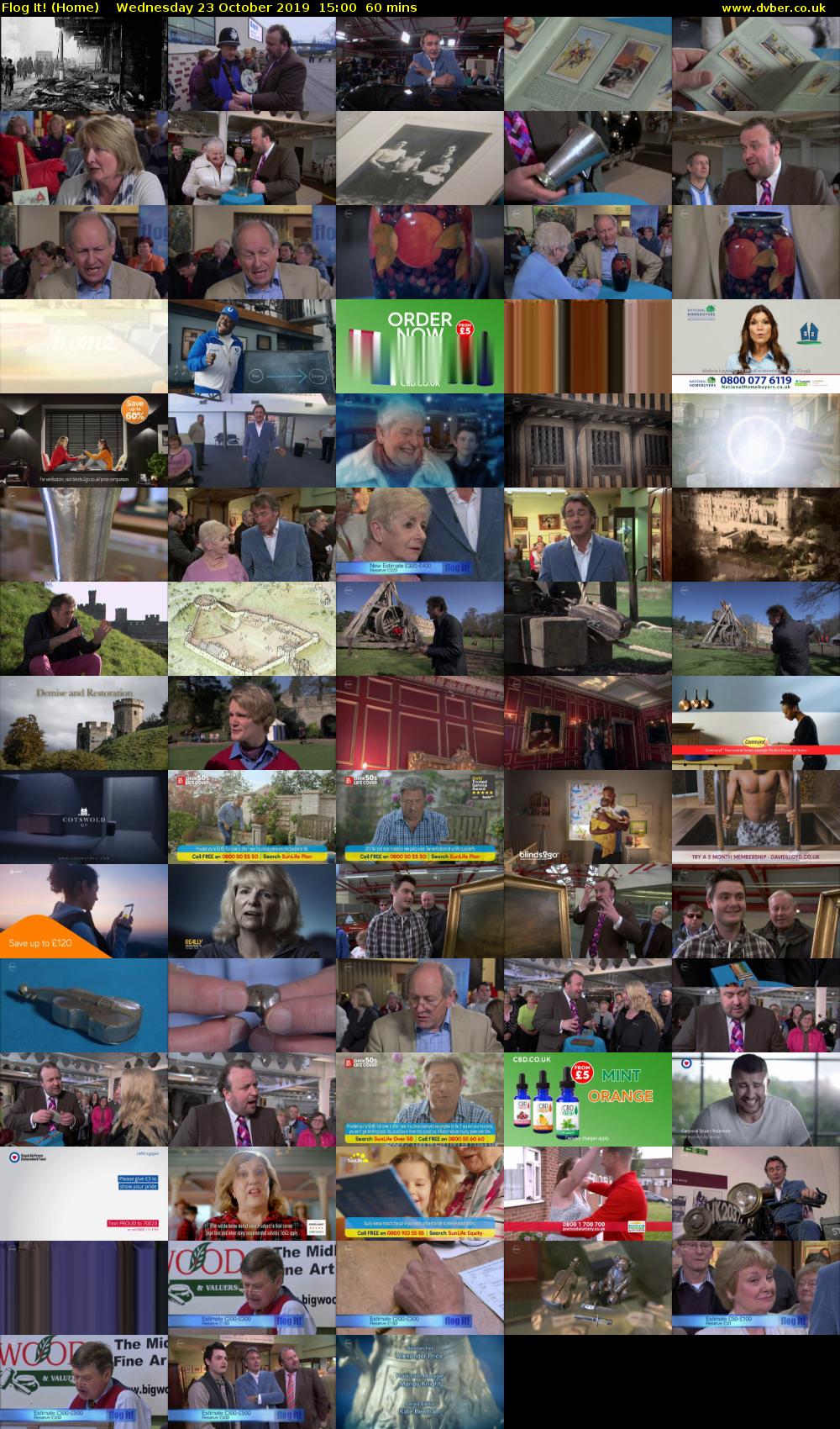 Flog It! (Home) Wednesday 23 October 2019 15:00 - 16:00