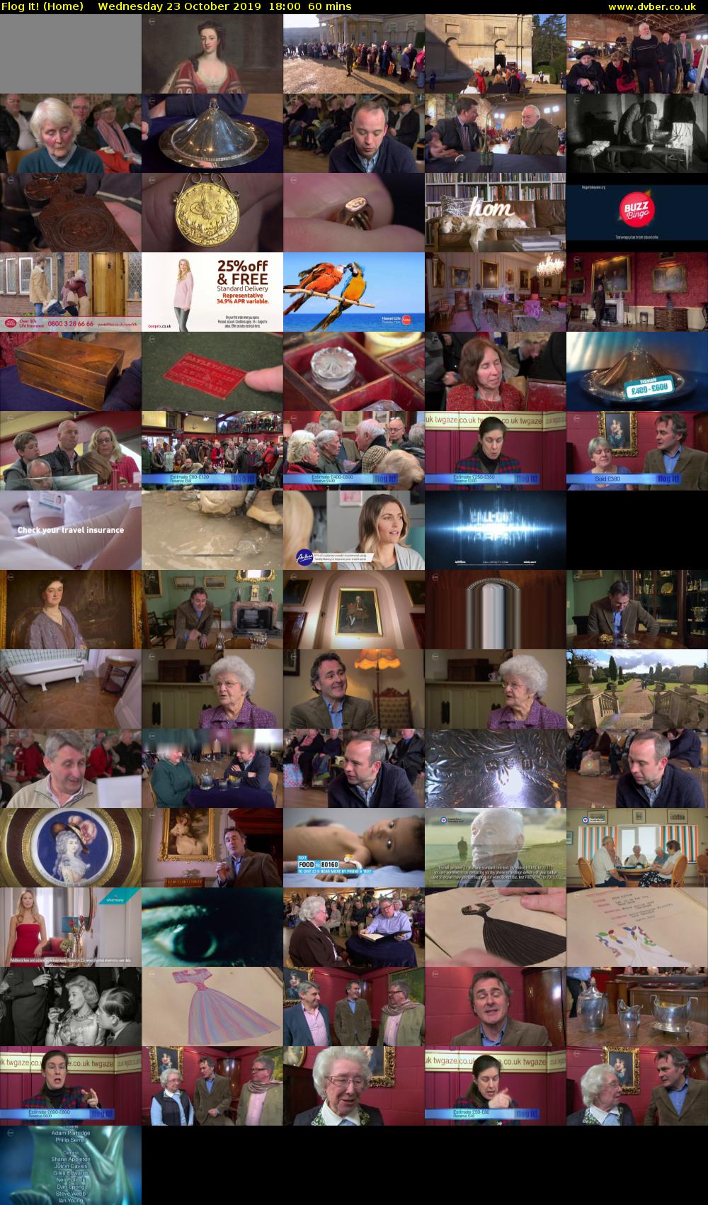 Flog It! (Home) Wednesday 23 October 2019 18:00 - 19:00