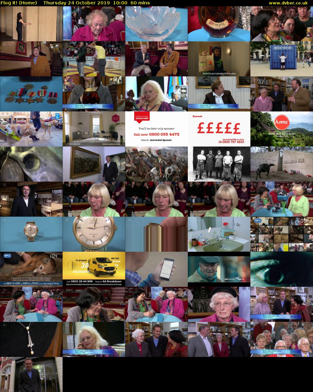 Flog It! (Home) Thursday 24 October 2019 10:00 - 11:00
