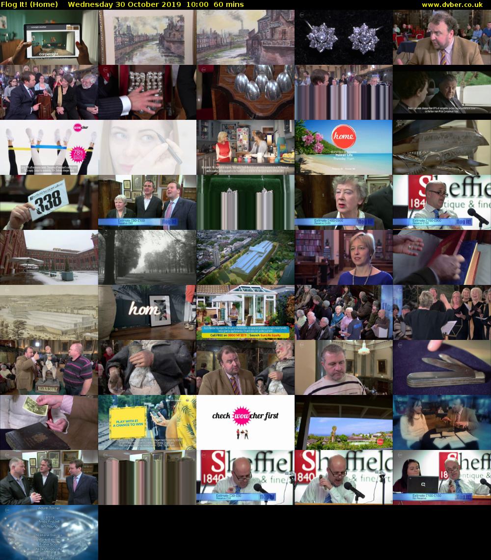 Flog It! (Home) Wednesday 30 October 2019 10:00 - 11:00