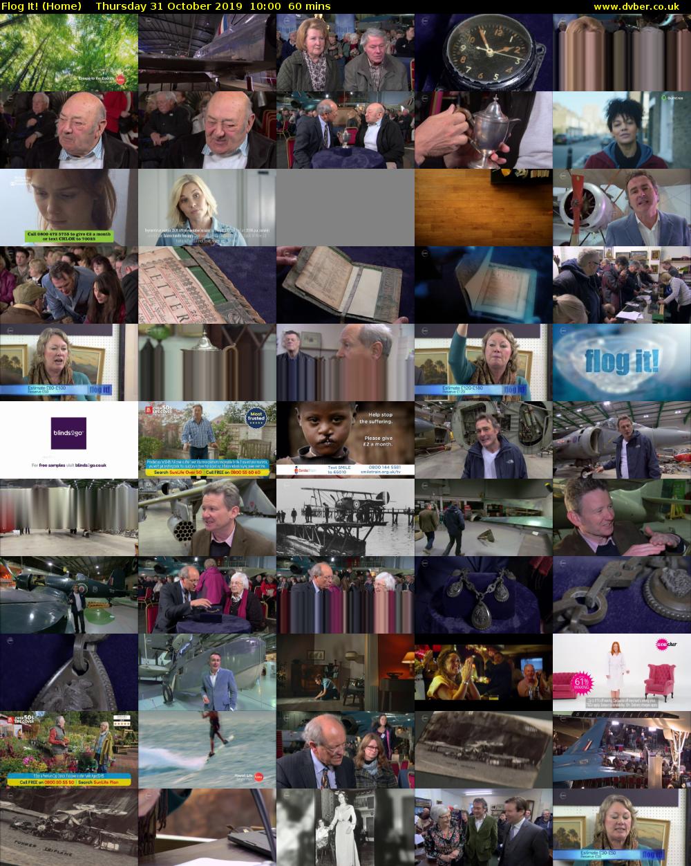 Flog It! (Home) Thursday 31 October 2019 10:00 - 11:00