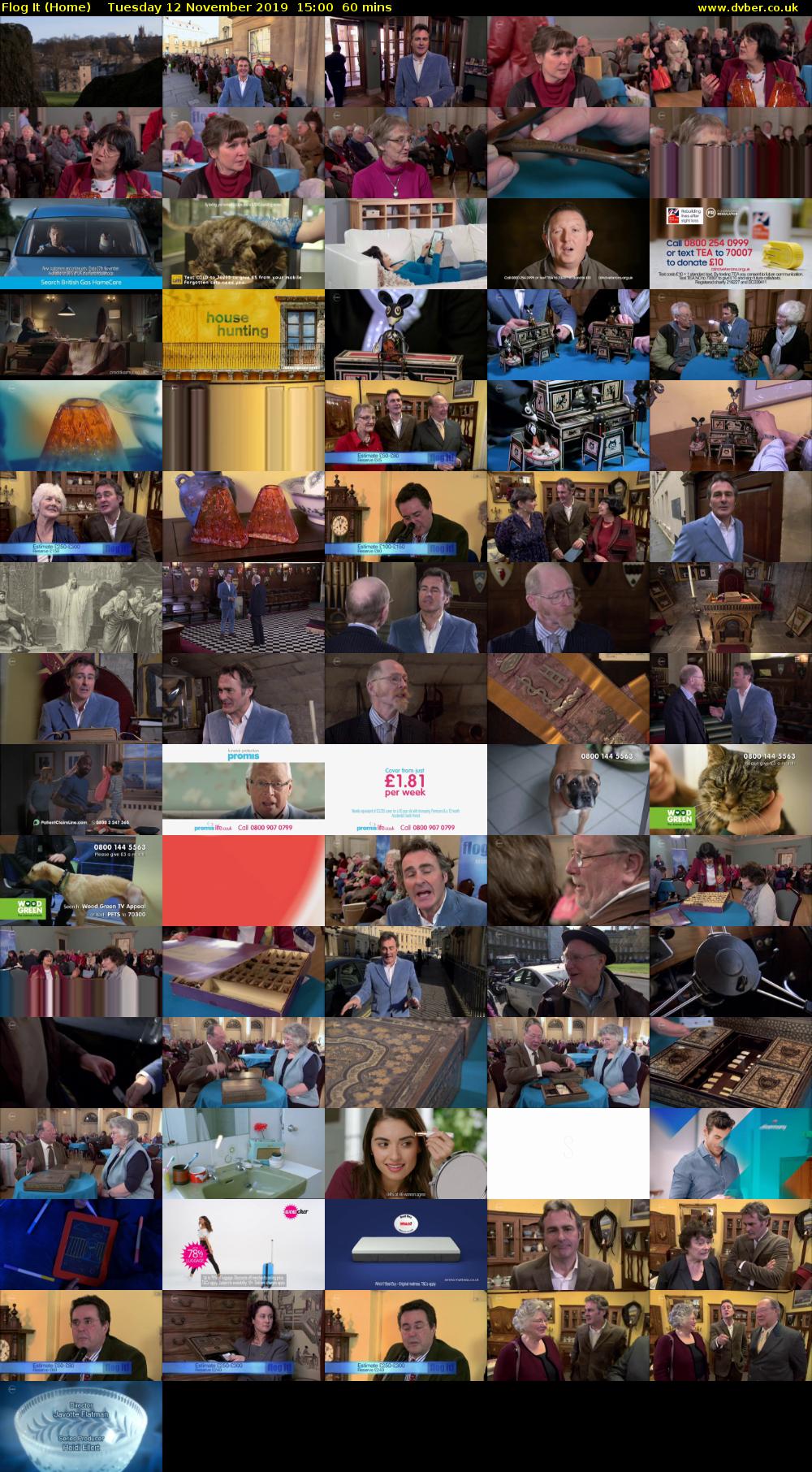Flog It (Home) Tuesday 12 November 2019 15:00 - 16:00