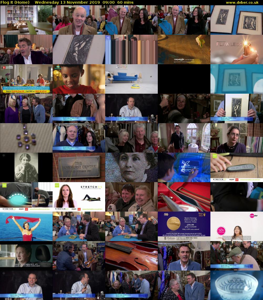 Flog It (Home) Wednesday 13 November 2019 09:00 - 10:00