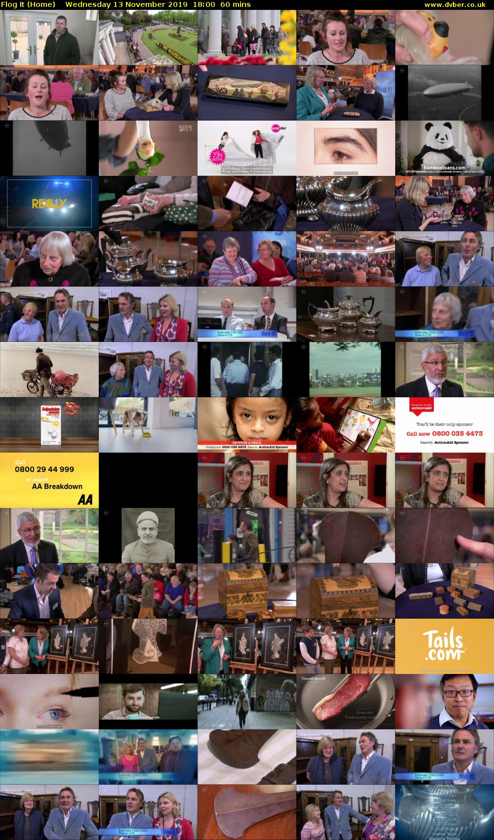 Flog It (Home) Wednesday 13 November 2019 18:00 - 19:00