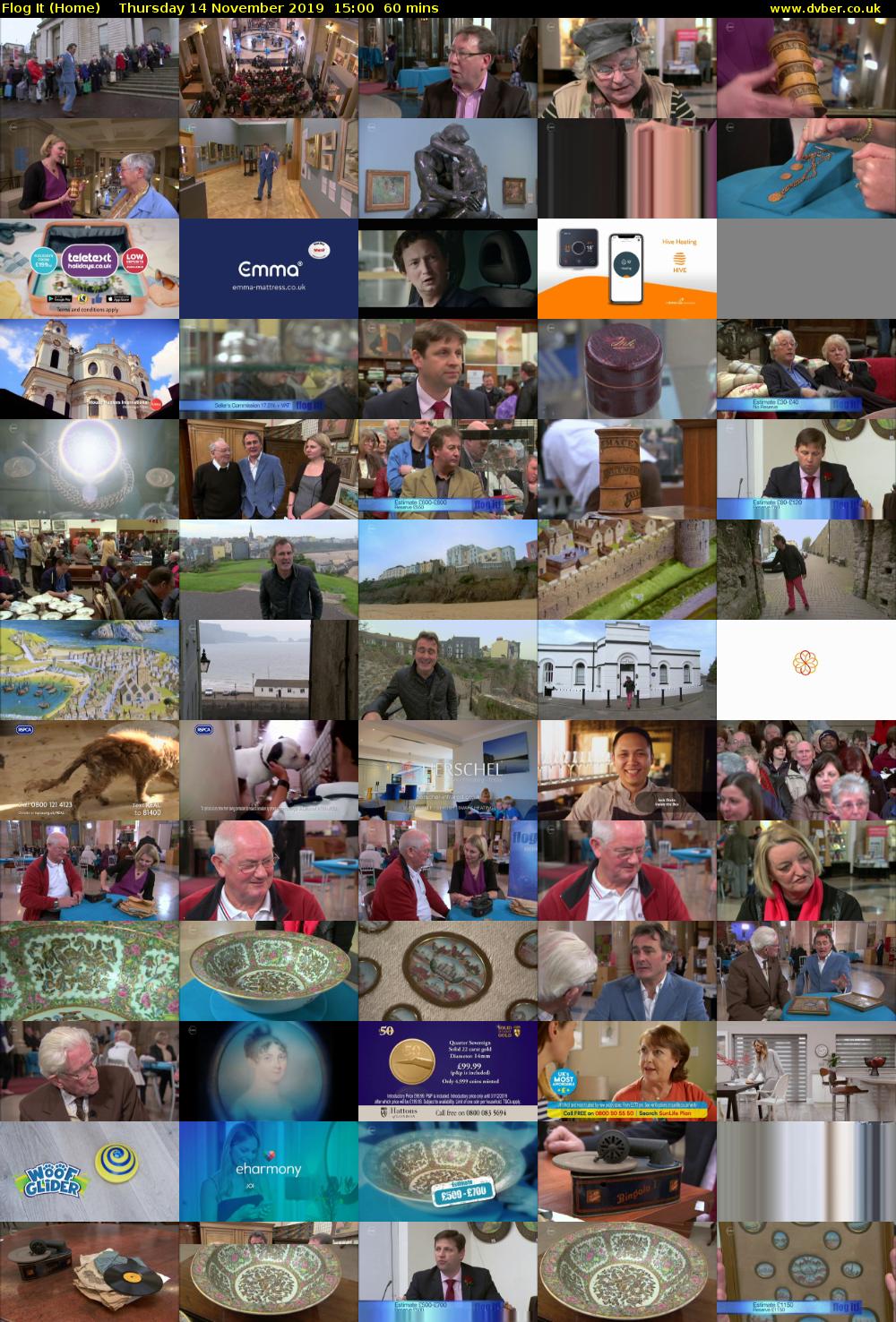 Flog It (Home) Thursday 14 November 2019 15:00 - 16:00