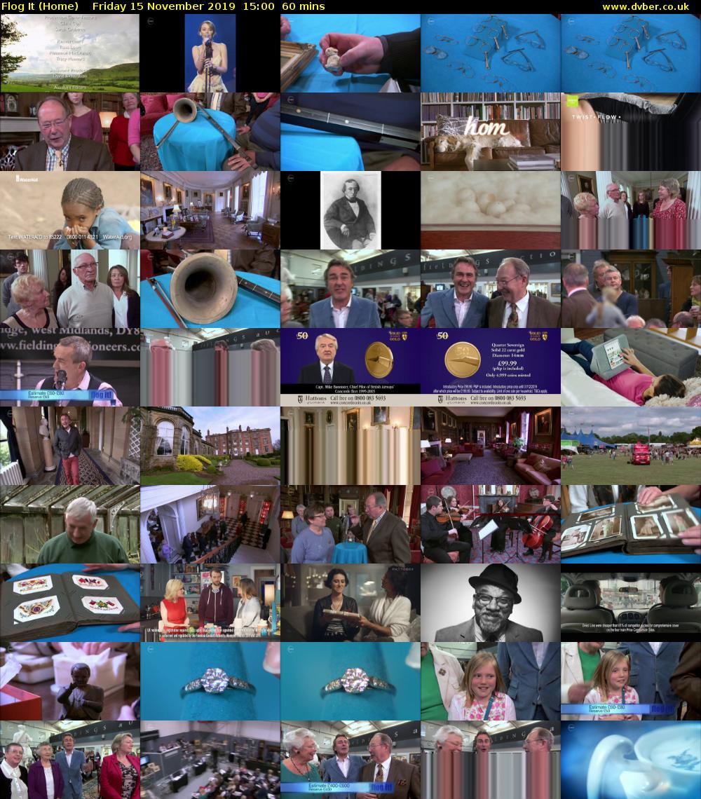 Flog It (Home) Friday 15 November 2019 15:00 - 16:00