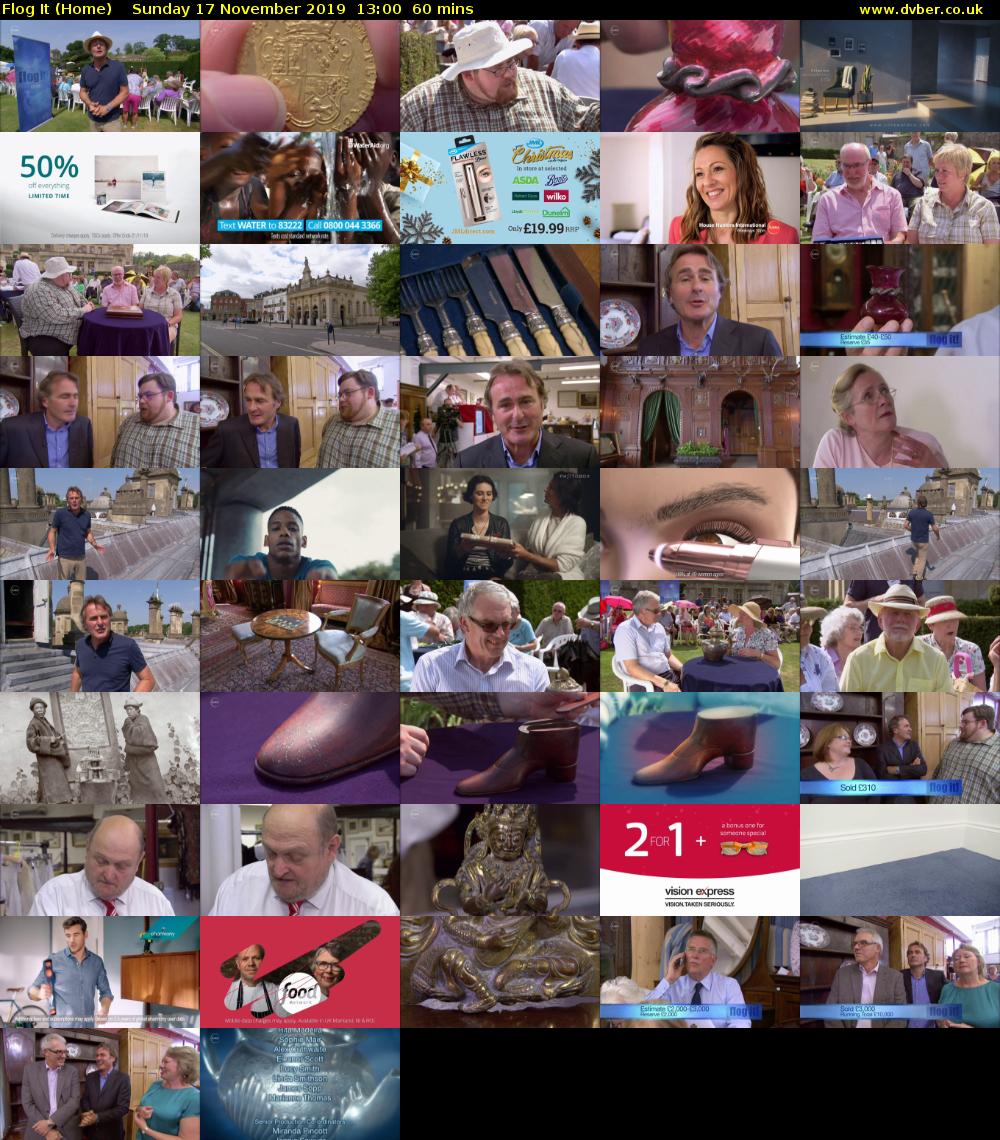 Flog It (Home) Sunday 17 November 2019 13:00 - 14:00