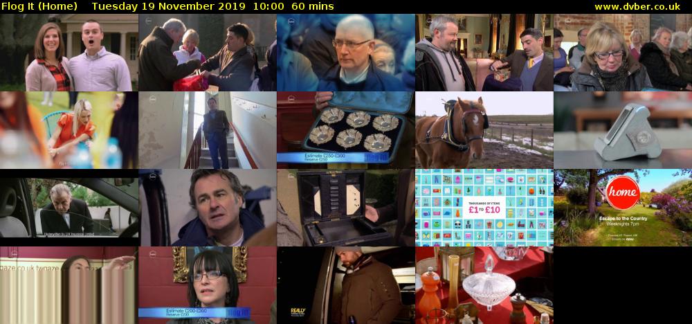 Flog It (Home) Tuesday 19 November 2019 10:00 - 11:00