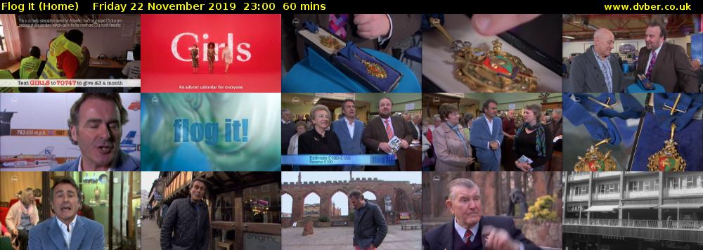 Flog It (Home) Friday 22 November 2019 23:00 - 00:00
