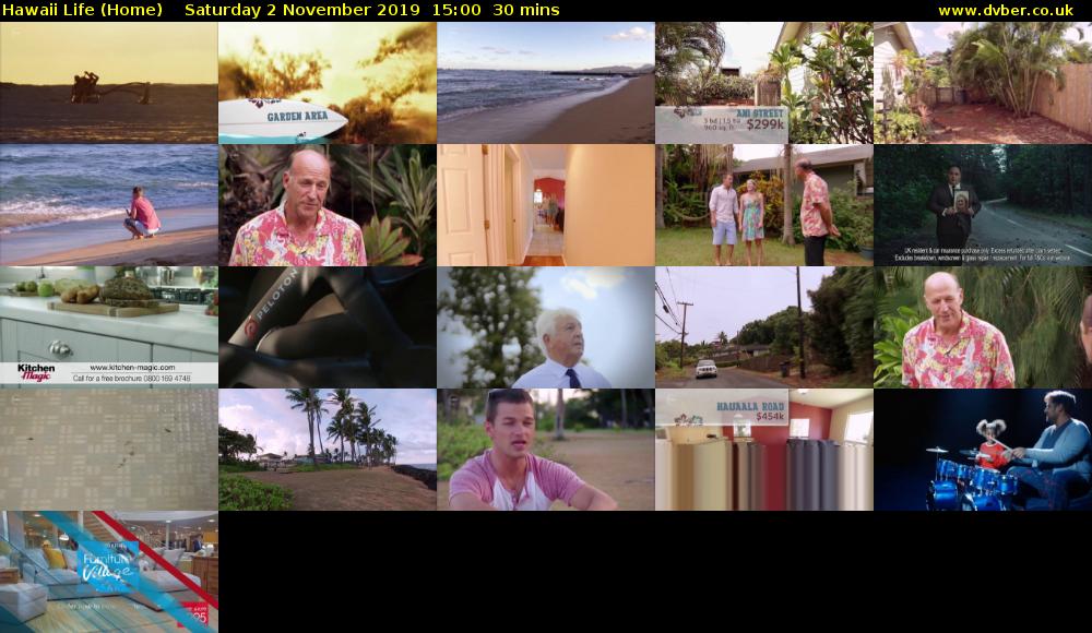 Hawaii Life (Home) Saturday 2 November 2019 15:00 - 15:30