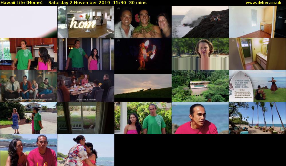 Hawaii Life (Home) Saturday 2 November 2019 15:30 - 16:00