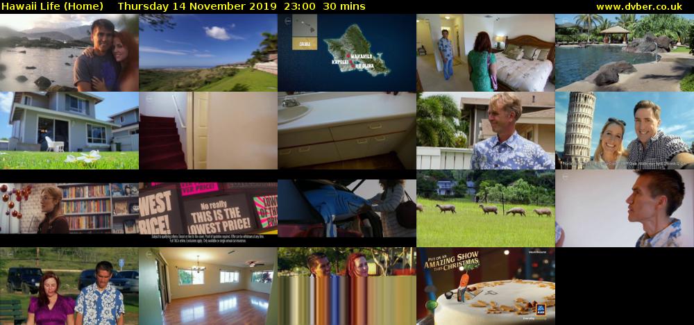 Hawaii Life (Home) Thursday 14 November 2019 23:00 - 23:30