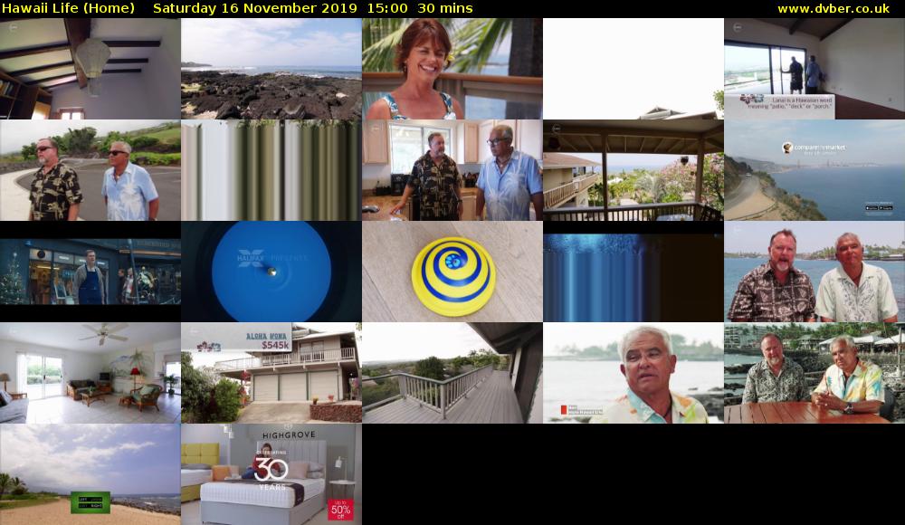 Hawaii Life (Home) Saturday 16 November 2019 15:00 - 15:30