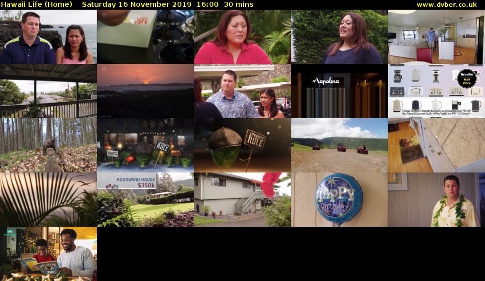 Hawaii Life (Home) Saturday 16 November 2019 16:00 - 16:30