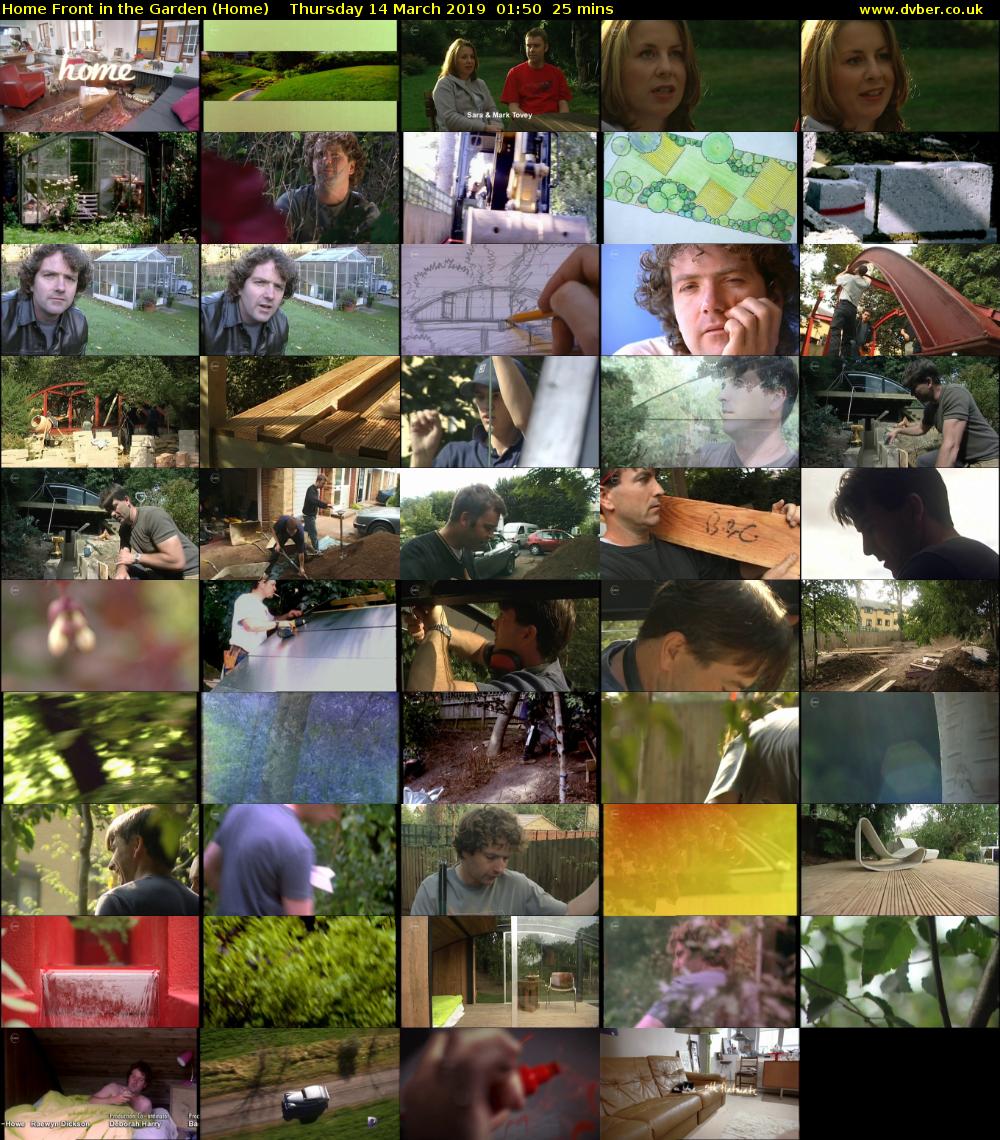 Home Front in the Garden (Home) Thursday 14 March 2019 01:50 - 02:15