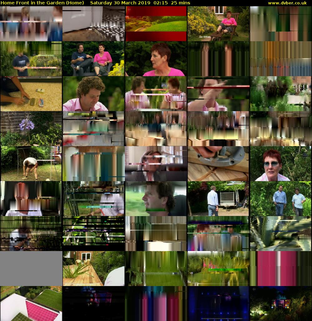 Home Front in the Garden (Home) Saturday 30 March 2019 02:15 - 02:40