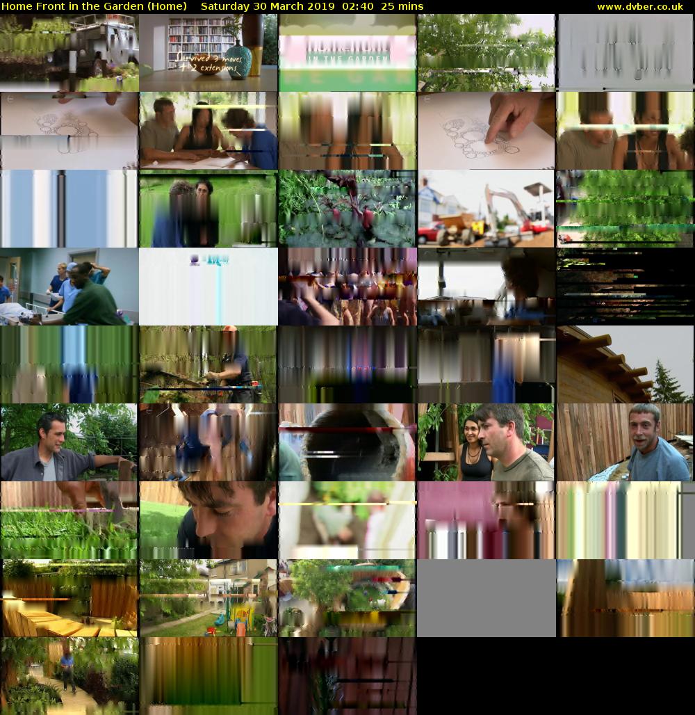 Home Front in the Garden (Home) Saturday 30 March 2019 02:40 - 03:05