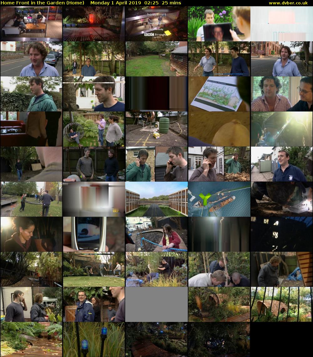 Home Front in the Garden (Home) Monday 1 April 2019 02:25 - 02:50