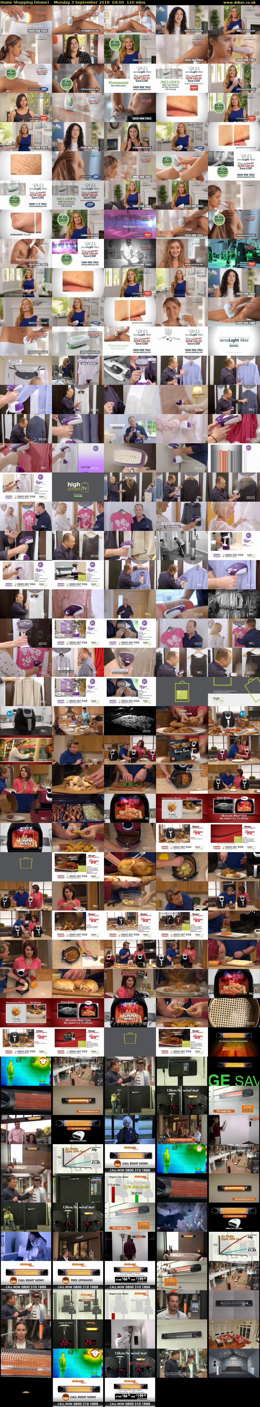 Home Shopping (Home) Monday 3 September 2018 04:00 - 06:00