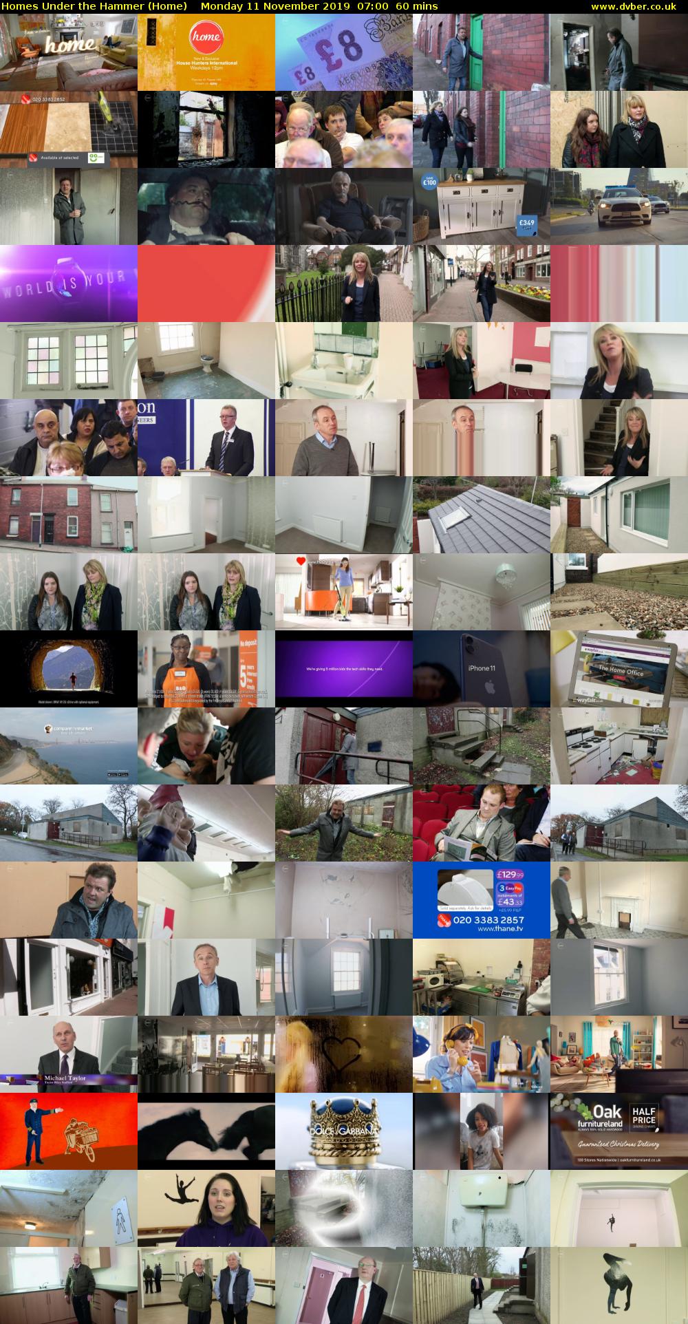 Homes Under the Hammer (Home) Monday 11 November 2019 07:00 - 08:00