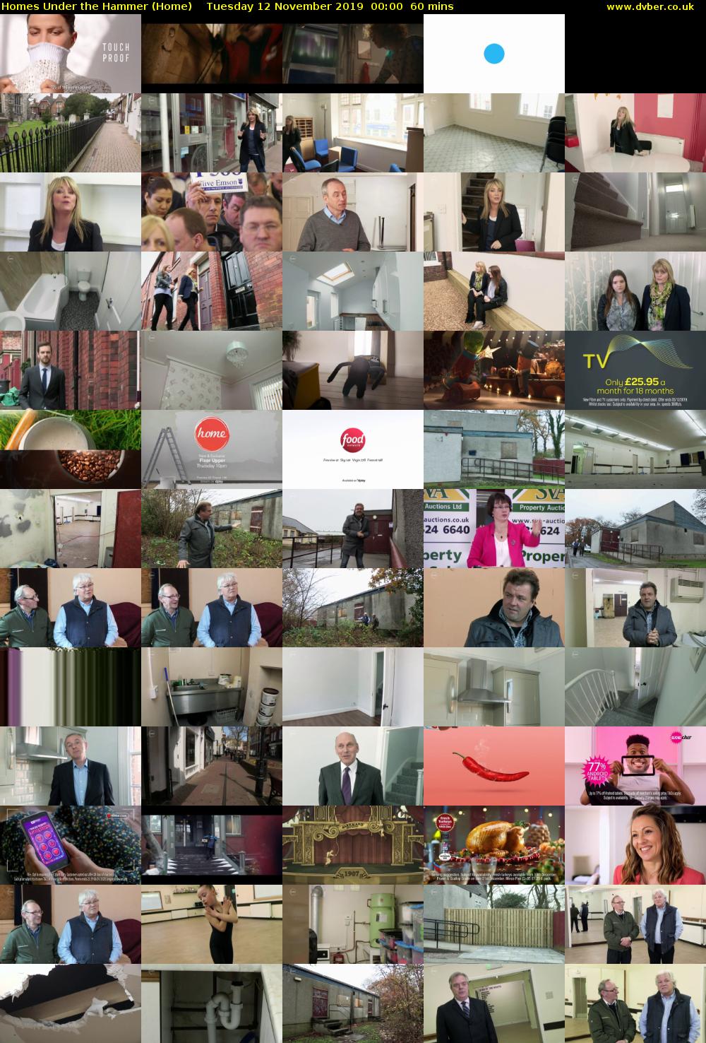 Homes Under the Hammer (Home) Tuesday 12 November 2019 00:00 - 01:00