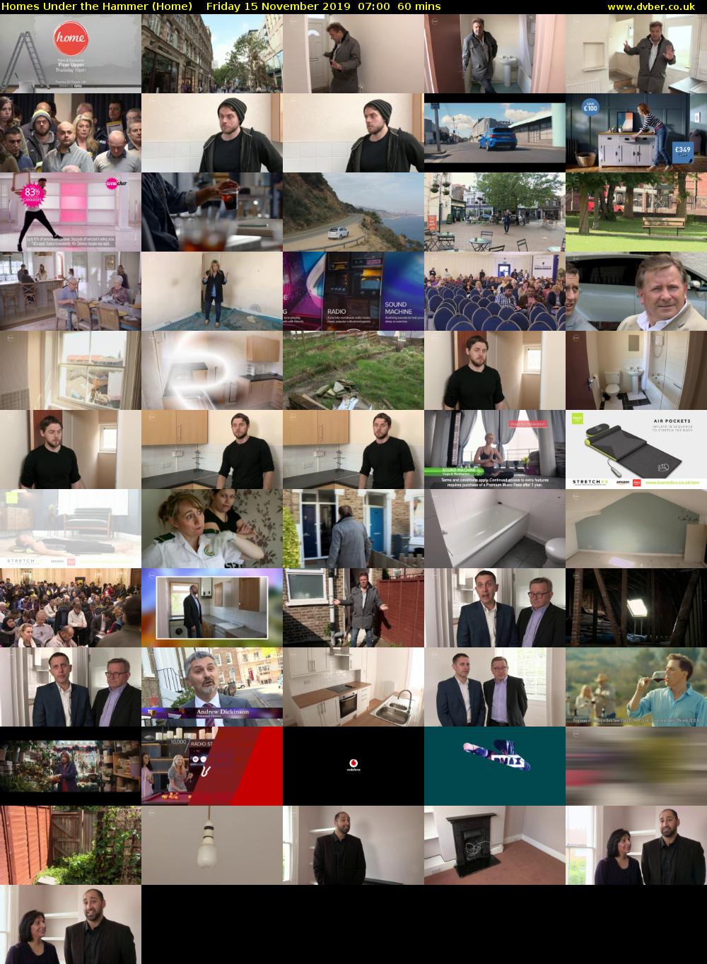 Homes Under the Hammer (Home) Friday 15 November 2019 07:00 - 08:00