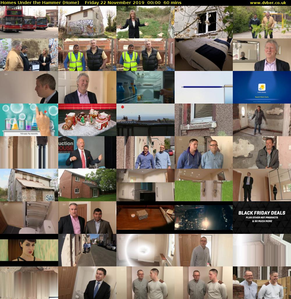 Homes Under the Hammer (Home) Friday 22 November 2019 00:00 - 01:00