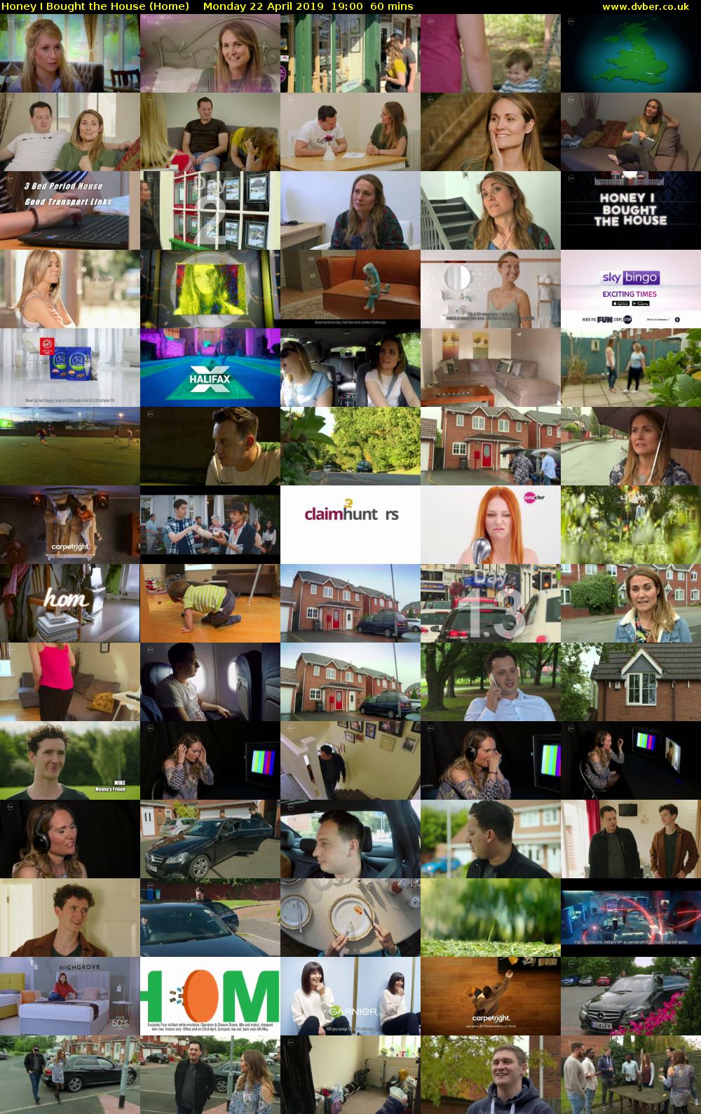 Honey I Bought The House (Home) Monday 22 April 2019 19:00 - 20:00