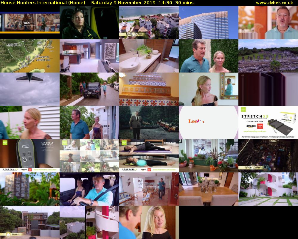 House Hunters International (Home) Saturday 9 November 2019 14:30 - 15:00