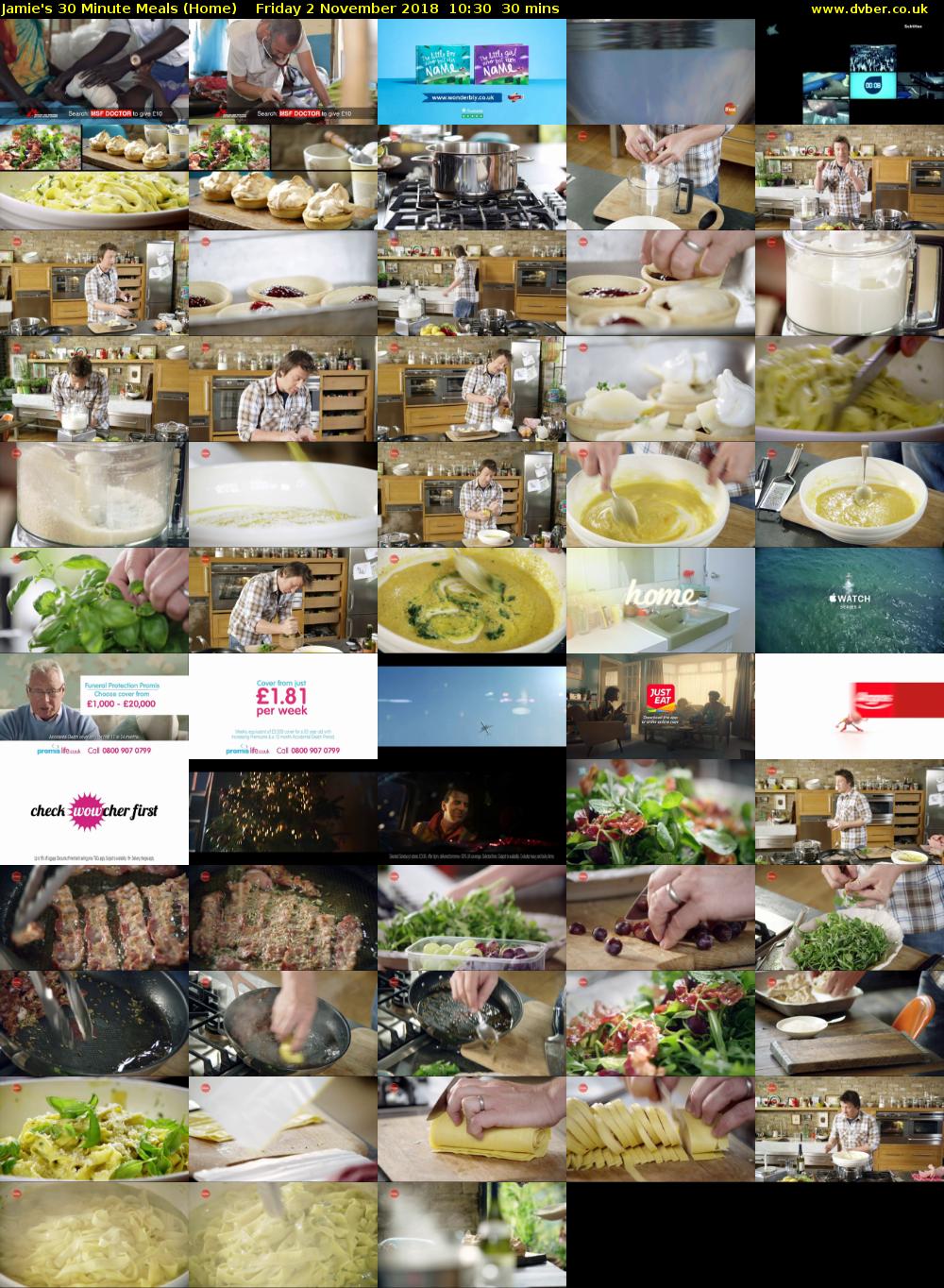 Jamie's 30 Minute Meals (Home) Friday 2 November 2018 10:30 - 11:00