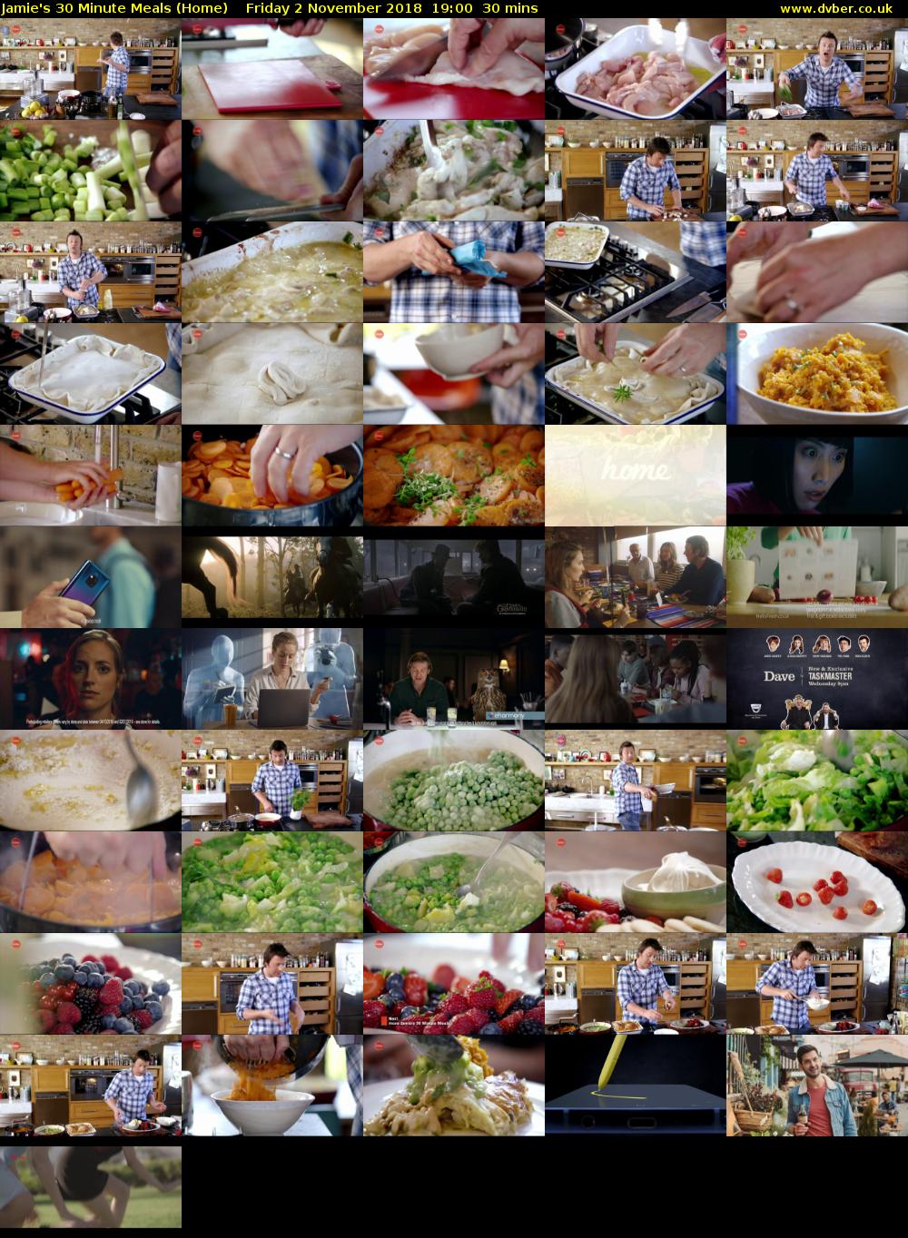 Jamie's 30 Minute Meals (Home) Friday 2 November 2018 19:00 - 19:30