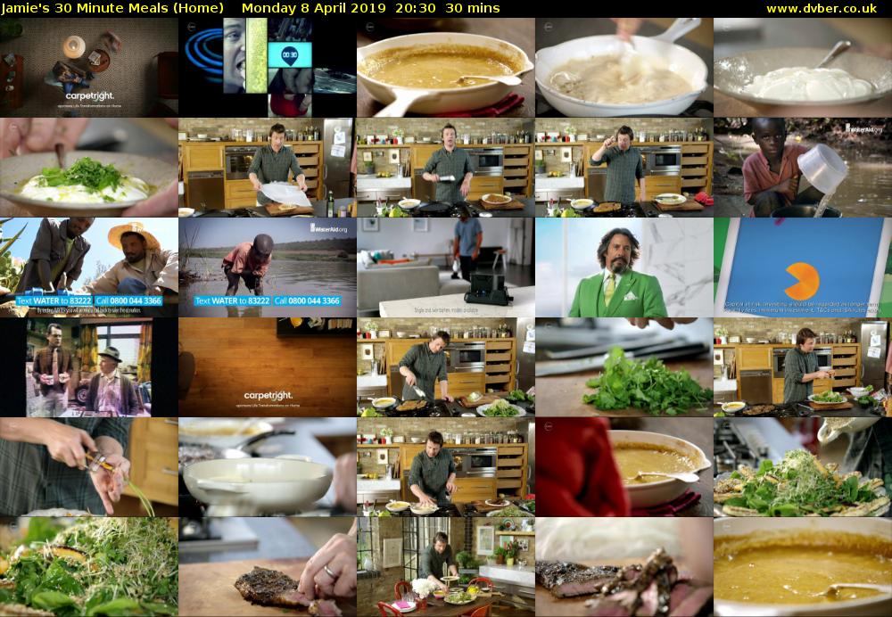 Jamie's 30 Minute Meals (Home) Monday 8 April 2019 20:30 - 21:00