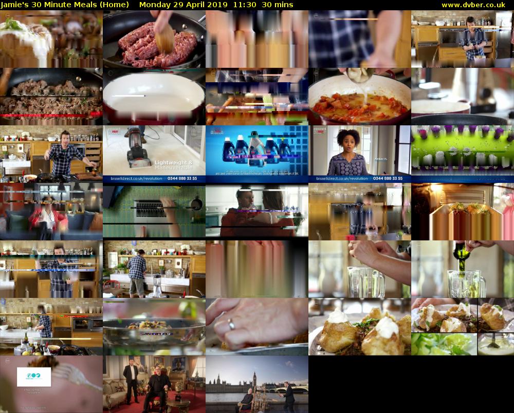 Jamie's 30 Minute Meals (Home) Monday 29 April 2019 11:30 - 12:00