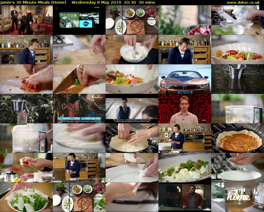 Jamie's 30 Minute Meals (Home) Wednesday 8 May 2019 20:30 - 21:00