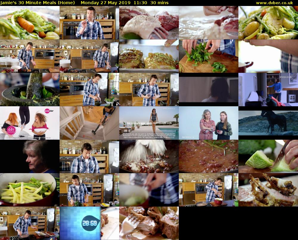 Jamie's 30 Minute Meals (Home) Monday 27 May 2019 11:30 - 12:00