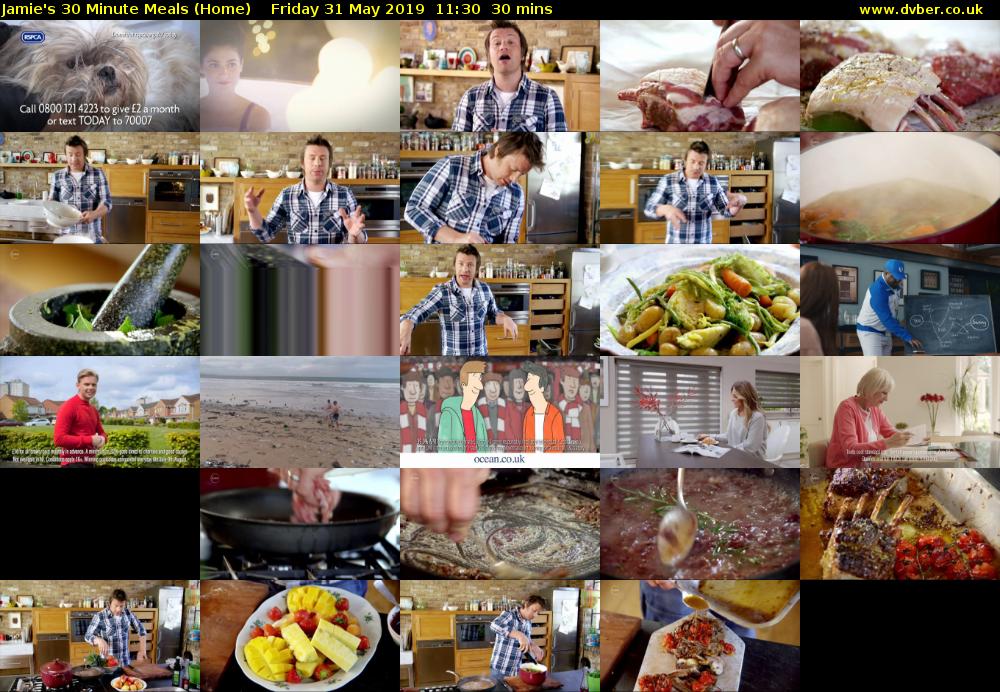 Jamie's 30 Minute Meals (Home) Friday 31 May 2019 11:30 - 12:00