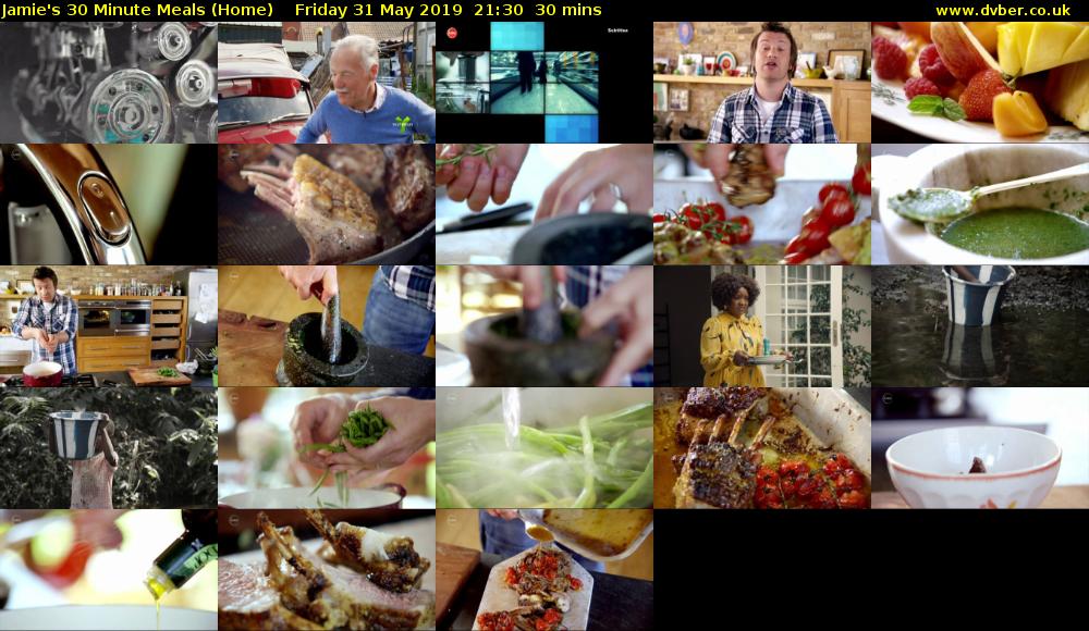 Jamie's 30 Minute Meals (Home) Friday 31 May 2019 21:30 - 22:00
