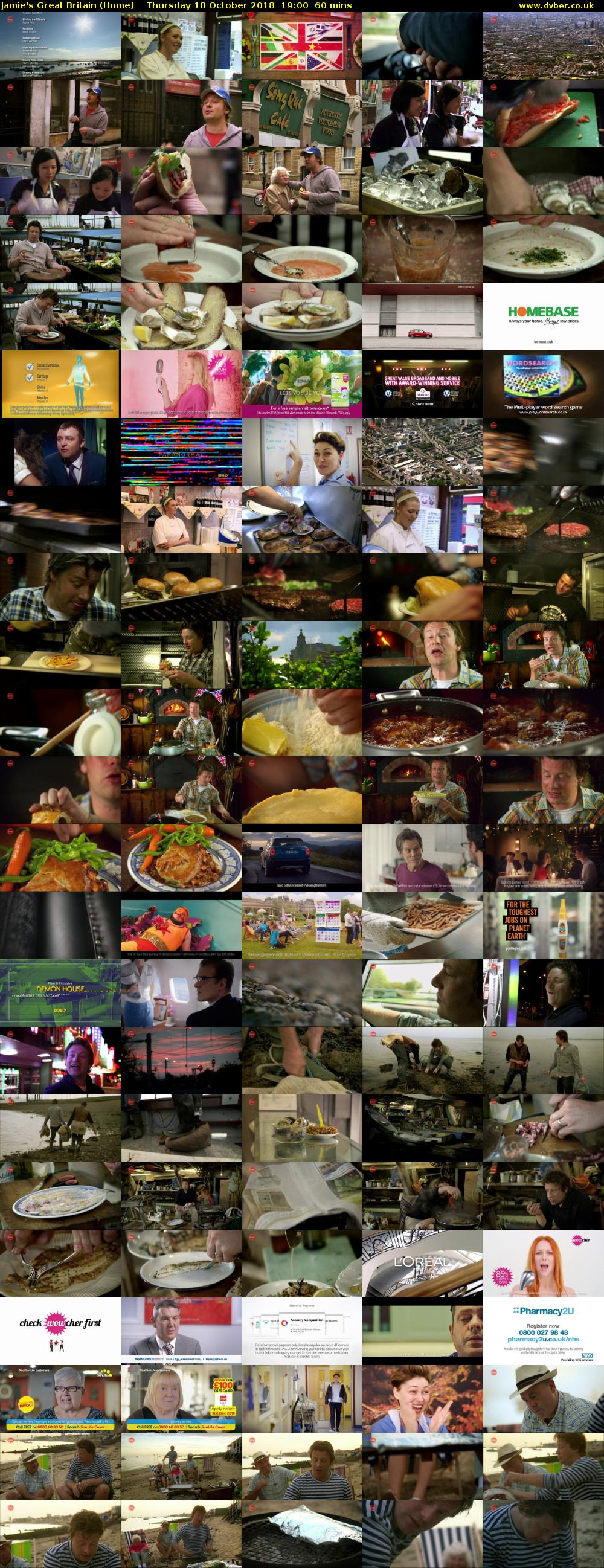 Jamie's Great Britain (Home) Thursday 18 October 2018 19:00 - 20:00