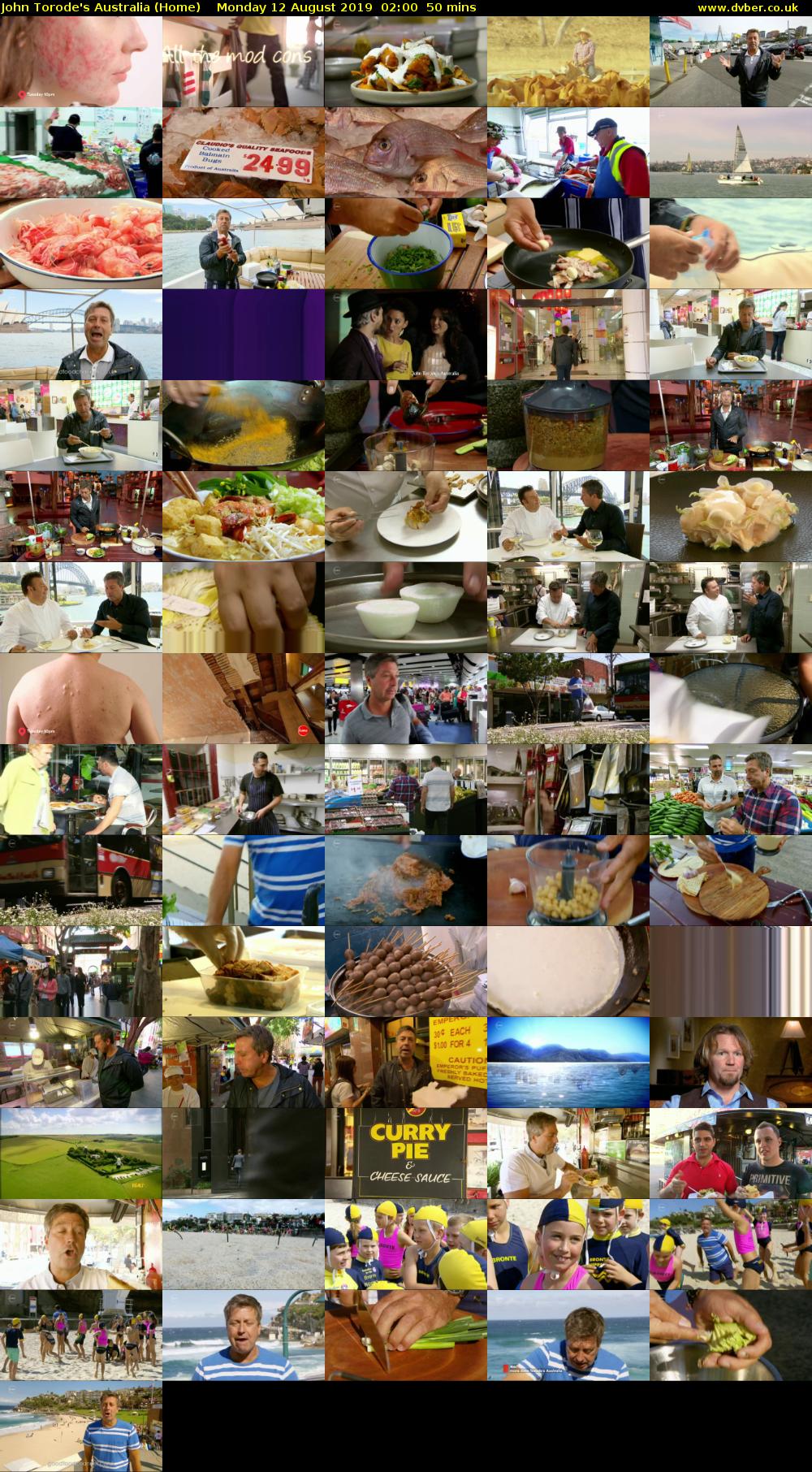 John Torode's Australia (Home) Monday 12 August 2019 02:00 - 02:50